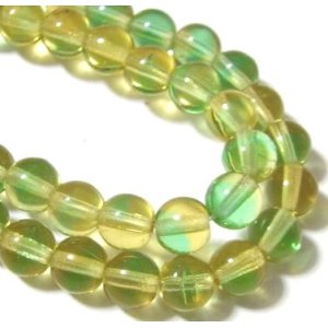 画像: Lt.Emerald & Jounquil Round 6mm (10個入り）