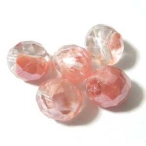 画像: Rose Givre Shimmer Beads 9*8.5mm(５個入り）