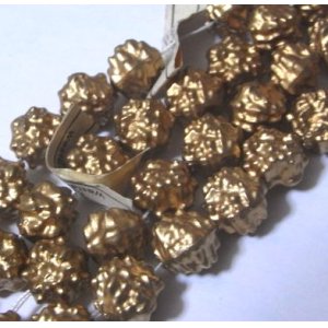 画像: Gold Nugget Beads 11mm (2個入り）