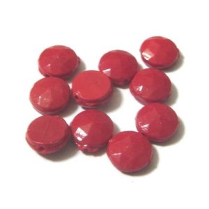 画像: Opaque Red Nailhead 6mm (10個入り）