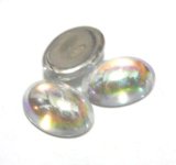 画像: Crystal AB FB Oval 14*10mm (2個入り)