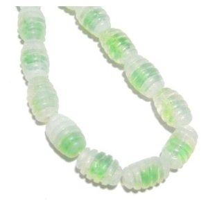 画像: Green Sabrina Beads 10*6.5mm