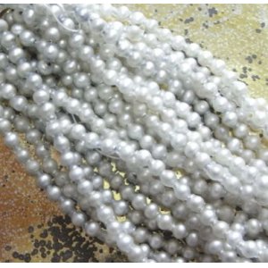 画像: Pearl Hollow Glass Beads 3mm (20個入り）