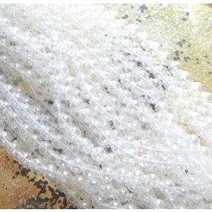 画像: Antique Clear Hollow Glass Beads 3mm (20個入り）
