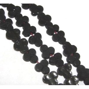 画像: French Jet Shamrock Beads 7.5mm (5個入り）