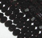 画像: French Jet 2hole Oval Beads 7.5*5mm (10個入り）