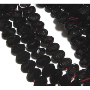 画像: French Jet 2hole Oval Beads 7*5mm (10個入り）