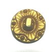 画像2: Vintage Tricolor Glass Button 22mm