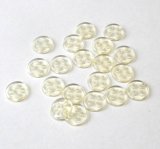 画像: Clear Plastc Buttons 11mm(20個入り）