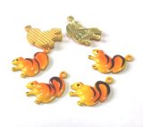 画像: Squirrel Enamel Charm (4個入り) 10*17mm