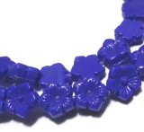 画像: Blue Flower Beads 7mm(5個入り）