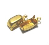 画像: 1ring Brass Octagon Setting(CB)  for 10*5mm(5個入り）