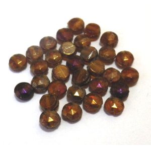 画像: Brown Iris Nailhead 4mm (20個入り）