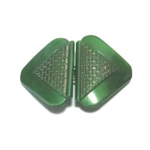 画像: Antique Green Glass Buckle 53*35mm