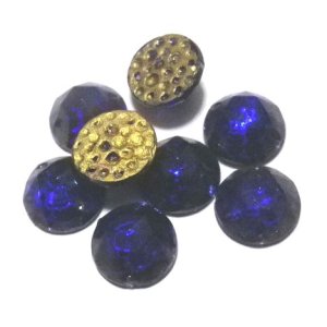 画像: Dark Sapphire Sew on Beads 9.5mm