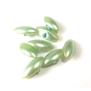 画像: Lt.Green Pearl Nacvette 10*5mm (10個入り）