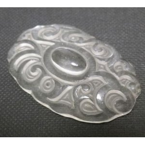 画像: Crystal Art Nouveau Glass Stone 24*38mm