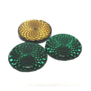 画像: Emerald Textured FB Round 13mm