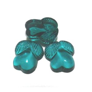 画像: Emerald Pear FB Stone 11*9mm (4個入り）