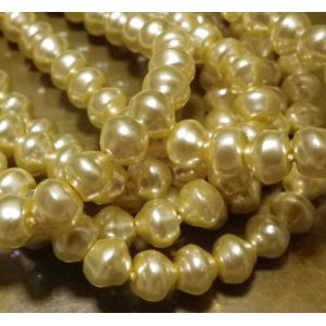 画像: Cream Braoque Pearl Beads 6mm (20個入り）