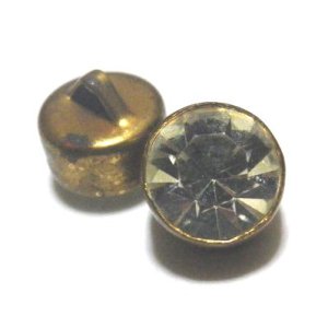 画像: Antique Paste/Brass Button 9mm