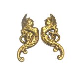 画像: Brass Art Nouveau Divine Parts 30*12mm (1pair)