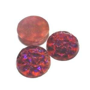 画像: Red Rocky Dragon's Breath Round Stone 15mm