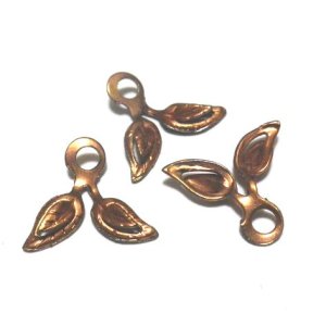 画像: Copper Leaves Part 12*14mm (2個入り）