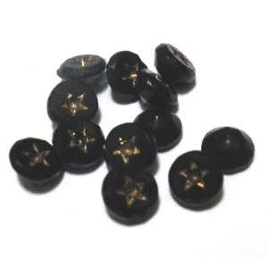 画像: Jet Round w/Gold Star 6mm (10個入り）