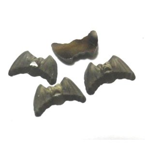 画像: Froseted Morion Bat FB Stone 10*6mm (2個入り）