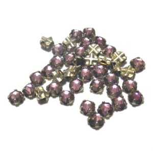 画像: Lt.Amethyst Rose Cut Rosemontee 3mm (10個入り）