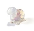 画像1: Pink Opal Swirl Animal Beads 13.5*16mm