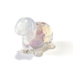 画像: Pink Opal Swirl Animal Beads 13.5*16mm