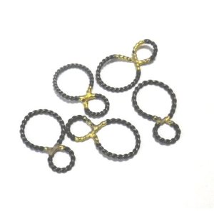 画像: Double Ring Parts 15*8.5mm (10個入り）