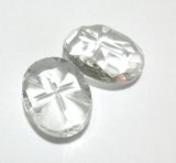 画像: Crystal Cross Oval 18*13mm