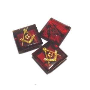 画像: Masonic Red Square 11mm