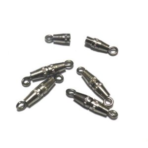 画像: Silver Toned Screw Clasp 3*13mm