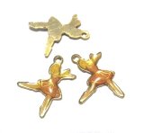 画像: Enamel Ballerina Charm (Orange) 17*14mm