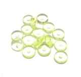 画像: Uranium Glass Round Rondell Beads 8mm (20個入り）