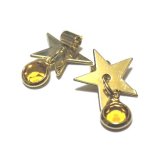 画像: Star Charm/w Topaz Stone 15*11mm