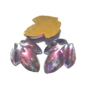 画像: Sapphire/Amethyst Leaf Shped FB Stone 14*11mm