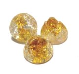 画像: Clear/Topaz Clacked FB Round Stone 8mm