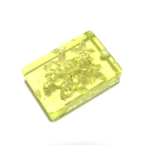 画像: Uranium Flower Rectangle Stone 14*21mm