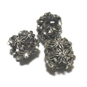 画像: AS Flower Rhinestone Rondel 9*10mm