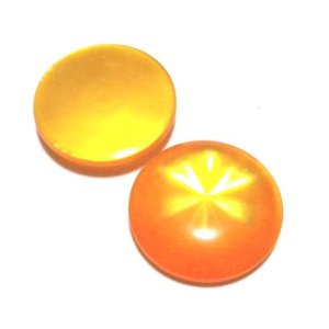 画像: Orange Round Star FB Rsein Stone 18mm