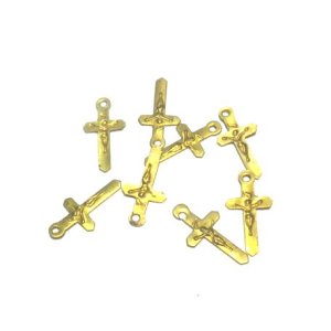 画像: Brass Tiny Cross Charm 12*6mm (2個入り）