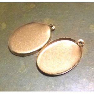 画像: 1ring Brass FB Oval Setting for 18*13mm