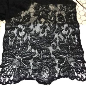 画像: French Antique Black Lace 40cm×200cm