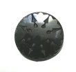 画像1: Antique Jet Glass Button 31mm