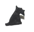 画像1: Vintage Black Dog Shaped Button 15*17.5mm